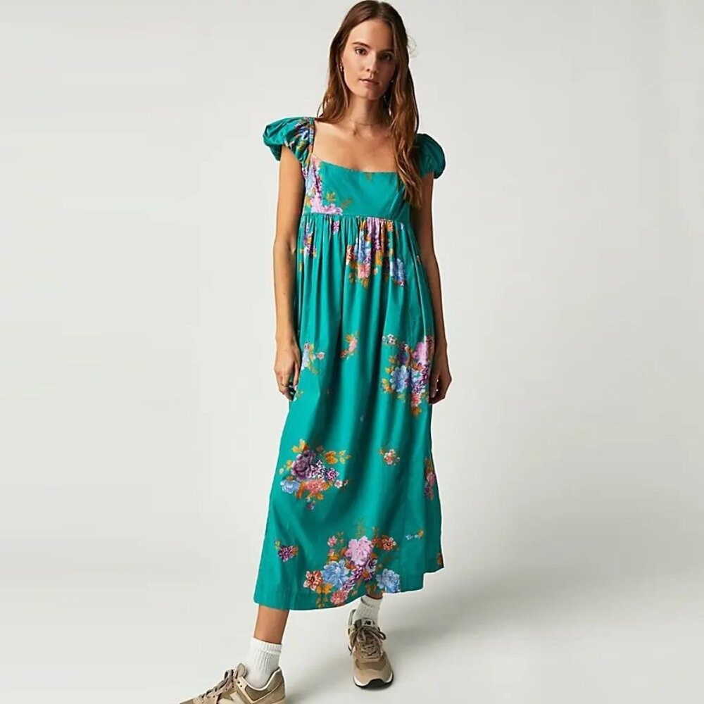 Free People Linda Lou Poplin Dress NWOT